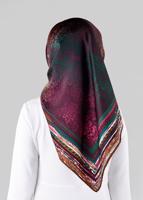 Tesettür giyim MÜRDÜM T 10063-1 ALVİNA DESENLİ EŞARP-ALVİNA