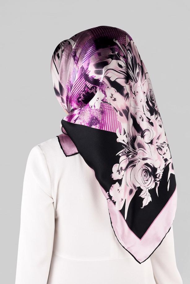 Hijab clothing POWDER ALVINA SILK SCARF 12966-1  - TRENDTESETTÜR