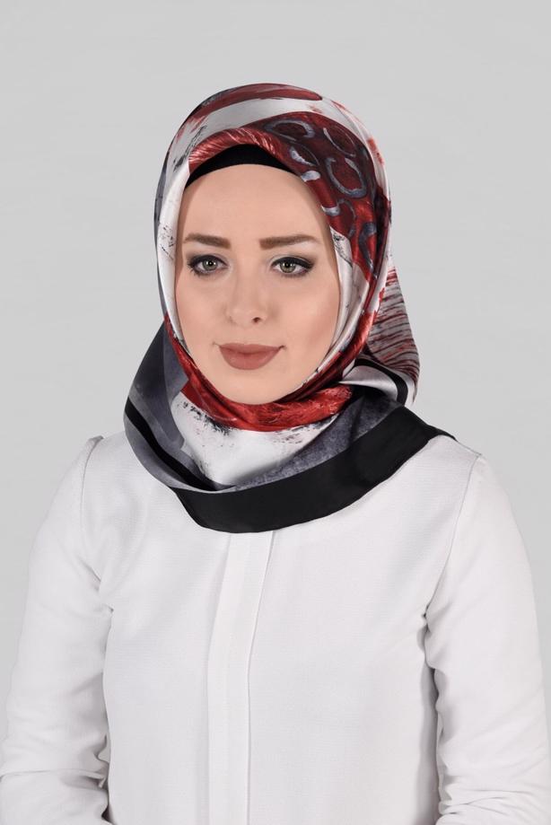 Vêtements hijab NOIR ALVINA ÉCHARPE EN SOIE 12968-1  - TRENDTESETTÜR