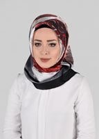 Vêtements hijab NOIR ALVINA ÉCHARPE EN SOIE 12968-1 