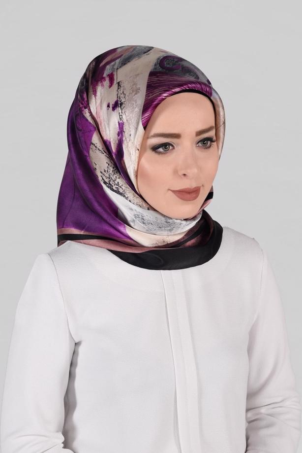 Hijab clothing POWDER ALVINA SILK SCARF 12968-1 - TRENDTESETTÜR