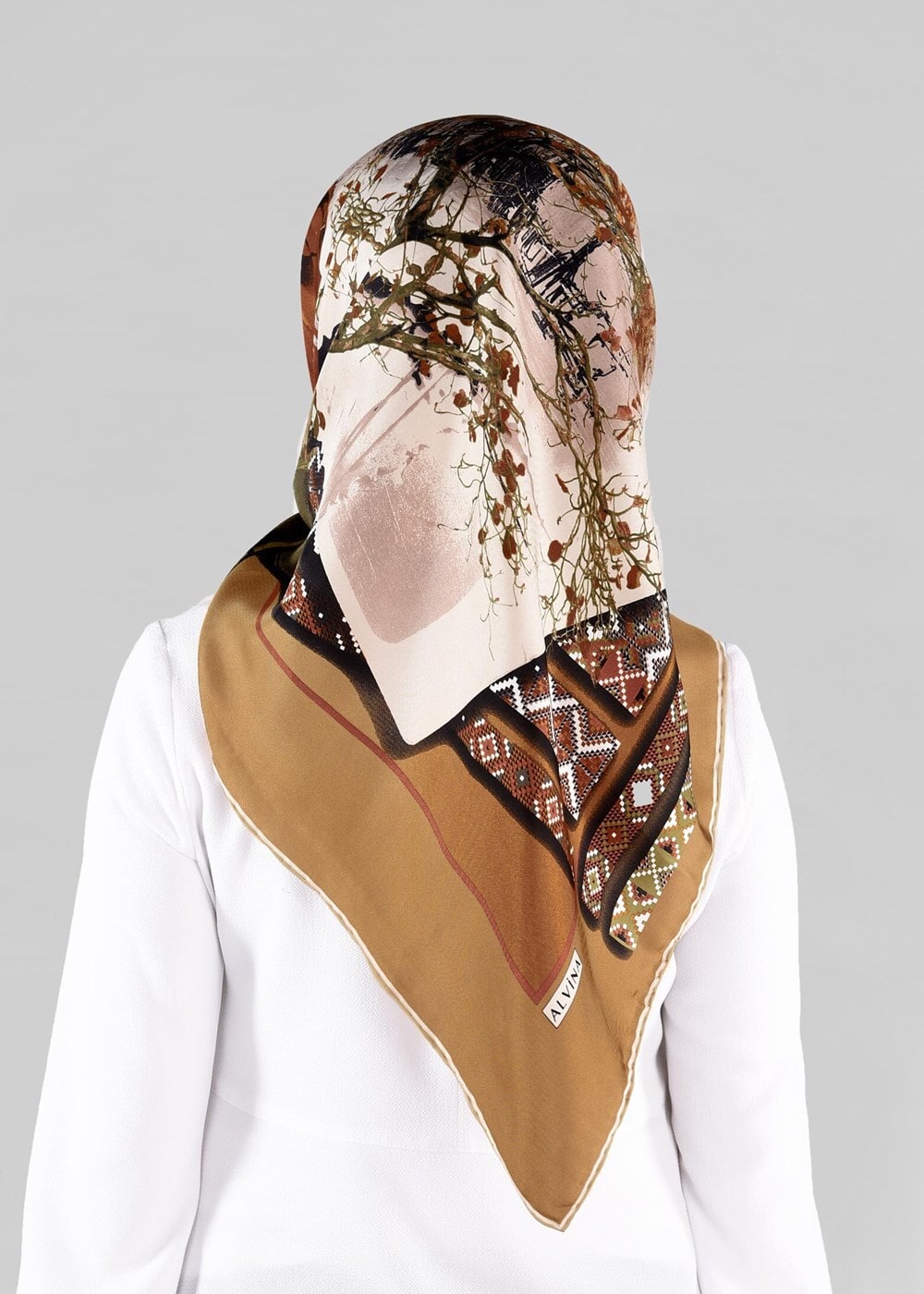 Vêtements hijab OR ALVINA ÉCHARPE EN SOIE 13286-1 