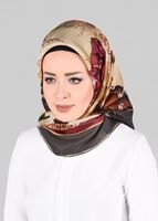 Vêtements hijab GRIS ALVINA ÉCHARPE EN SOIE 13286-1 