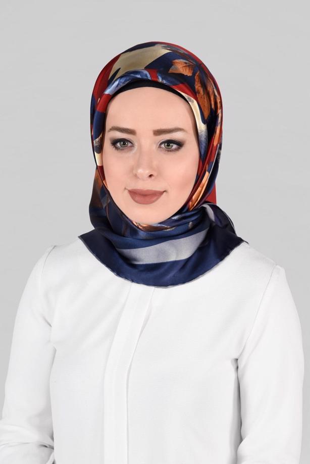 Vêtements hijab ROUGE BORDEAUX ALVINA ÉCHARPE EN SOIE 13288-1  - TRENDTESETTÜR