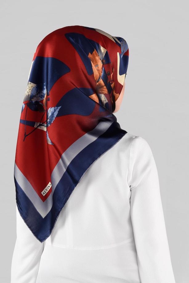 Hijab clothing CLARET RED ALVINA SILK SCARF  13288-1  - TRENDTESETTÜR