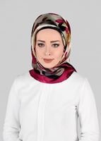 Tesettür giyim FUŞYA T 13288-1 ALVİNA İPEK EŞARP