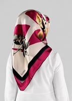 Hijab clothing FUCHSIA ALVINA SILK SCARF  13288-1 