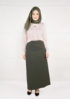 Hijab clothing KHAKI WRAP-OVER SKIRT 6898 