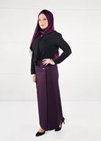 Tesettür giyim MÜRDÜM YÜKSEK BEL ANVELOP ETEK 6898