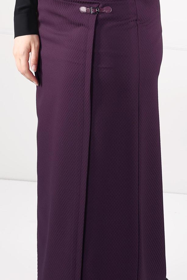 Tesettür giyim MÜRDÜM YÜKSEK BEL ANVELOP ETEK 6898 - TRENDTESETTÜR