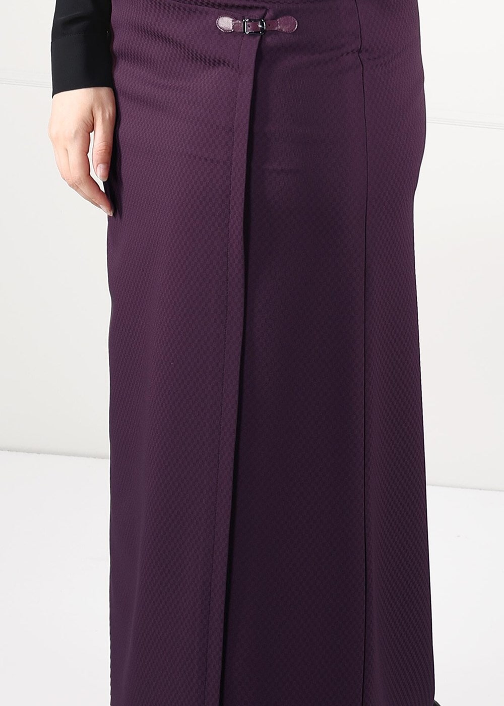 Tesettür giyim MÜRDÜM YÜKSEK BEL ANVELOP ETEK 6898