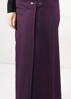 Tesettür giyim MÜRDÜM YÜKSEK BEL ANVELOP ETEK 6898