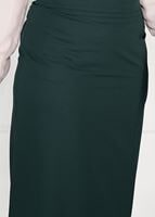 Hijab clothing GREEN WRAP-OVER SKIRT 6898 