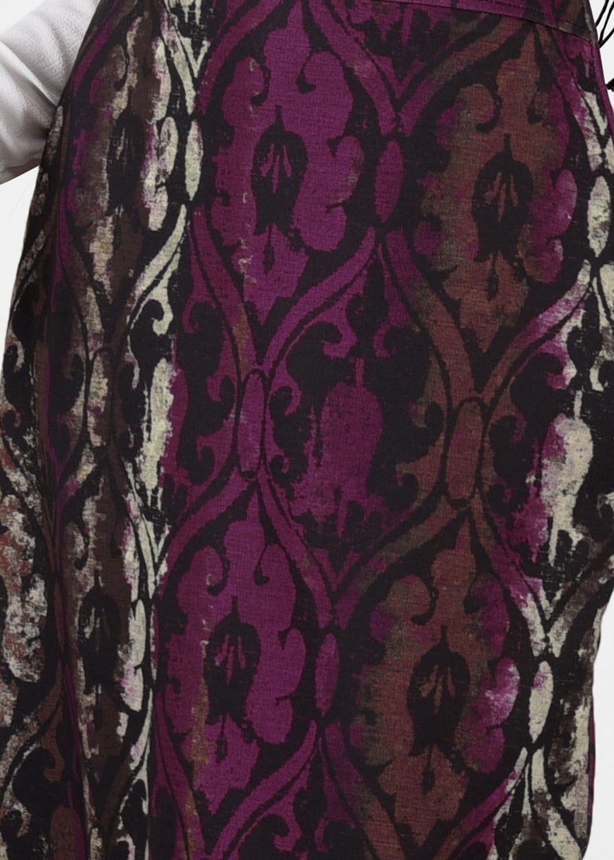 Tesettür giyim MÜRDÜM DESENLİ ETEK 6932