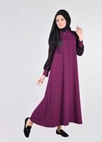 Tesettür giyim MÜRDÜM KOLLARI GÜPÜRLÜ  FERACE 86106 