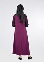Tesettür giyim MÜRDÜM KOLLARI GÜPÜRLÜ  FERACE 86106 