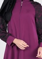Tesettür giyim MÜRDÜM KOLLARI GÜPÜRLÜ  FERACE 86106 