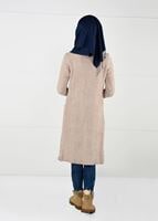 Hijab clothing CREAM VELVET CARDIGAN 0203 