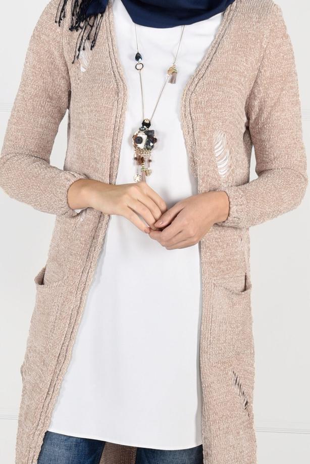 Vêtements hijab  VELVET CARDIGAN 0203  - TRENDTESETTÜR