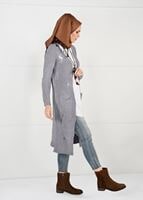 Hijab clothing GREY VELVET CARDIGAN 0203 