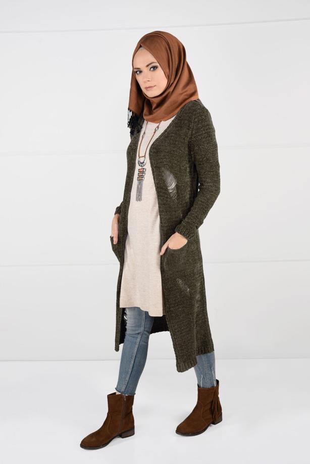Vêtements hijab  VELVET CARDIGAN 0203  - TRENDTESETTÜR