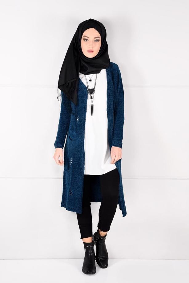 Vêtements hijab  VELVET CARDIGAN 0203  - TRENDTESETTÜR