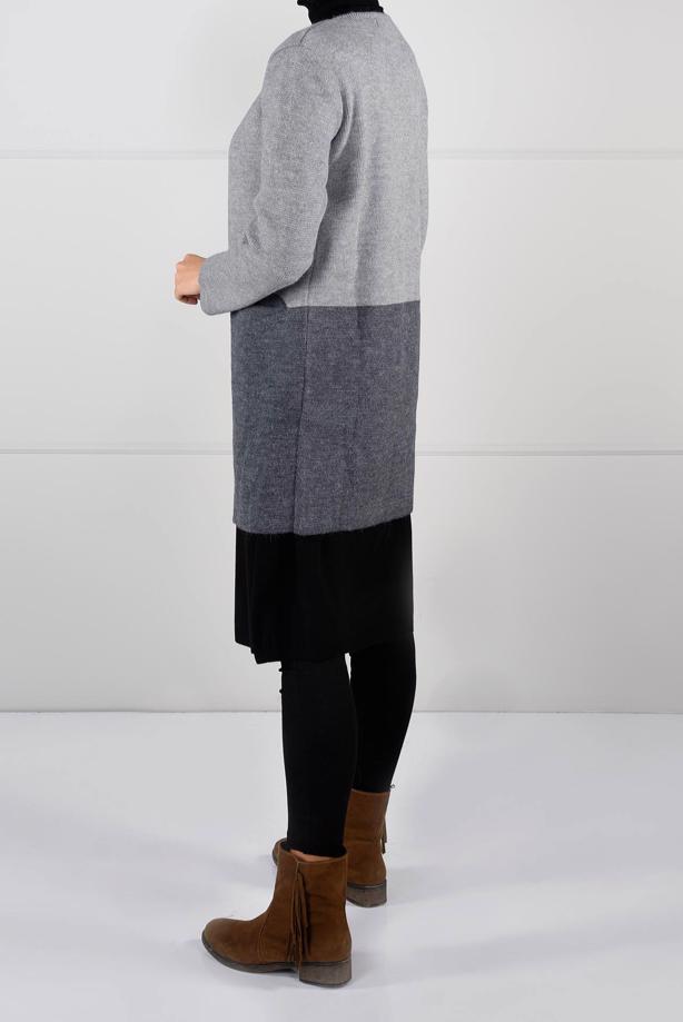 Tesettür giyim  CEPLİ SALAŞ HIRKA 4107   - TRENDTESETTÜR