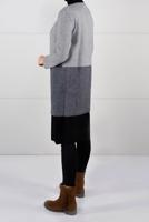 Tesettür giyim GRİ CEPLİ SALAŞ HIRKA 4107  