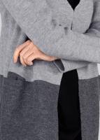 Tesettür giyim GRİ CEPLİ SALAŞ HIRKA 4107  