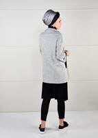 Vêtements hijab GRIS GILET MAILLE À PAILLETTE 6137  