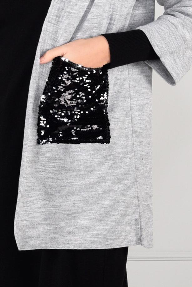 Vêtements hijab  SEQUINNED CARDIGAN 6137   - TRENDTESETTÜR