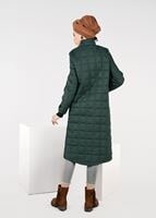 Tesettür giyim HAKİ ARMALI ŞİŞME KABAN 9308 