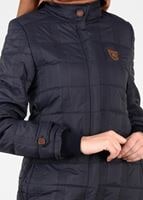 Tesettür giyim LACİVERT ARMALI ŞİŞME KABAN 9308 