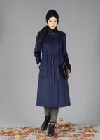 Tesettür giyim LACİVERT T 9473 Next Tesettür Kaban-Alv Fashion