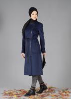 Tesettür giyim LACİVERT T 9473 Next Tesettür Kaban-Alv Fashion