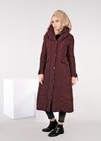 Hijab clothing CLARET RED ALVINA PUFFER COAT 9511