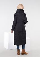 Tesettür giyim LACİVERT ALVİNA ŞİŞME KABAN 9511