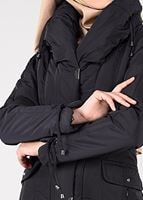 Tesettür giyim LACİVERT ALVİNA ŞİŞME KABAN 9511