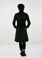 Tesettür giyim HAKİ FERMUARLI KEÇE KABAN 9531