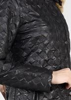 Tesettür giyim SİYAH KAPÜŞONU PELUŞLU KABAN 9532