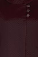 Hijab clothing CLARET RED BUTTONED CACHE COAT 9611 