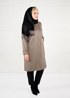 Hijab clothing BROWN WALKER COAT WITH POCKETS 9617 