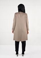 Hijab clothing BROWN WALKER COAT WITH POCKETS 9617 