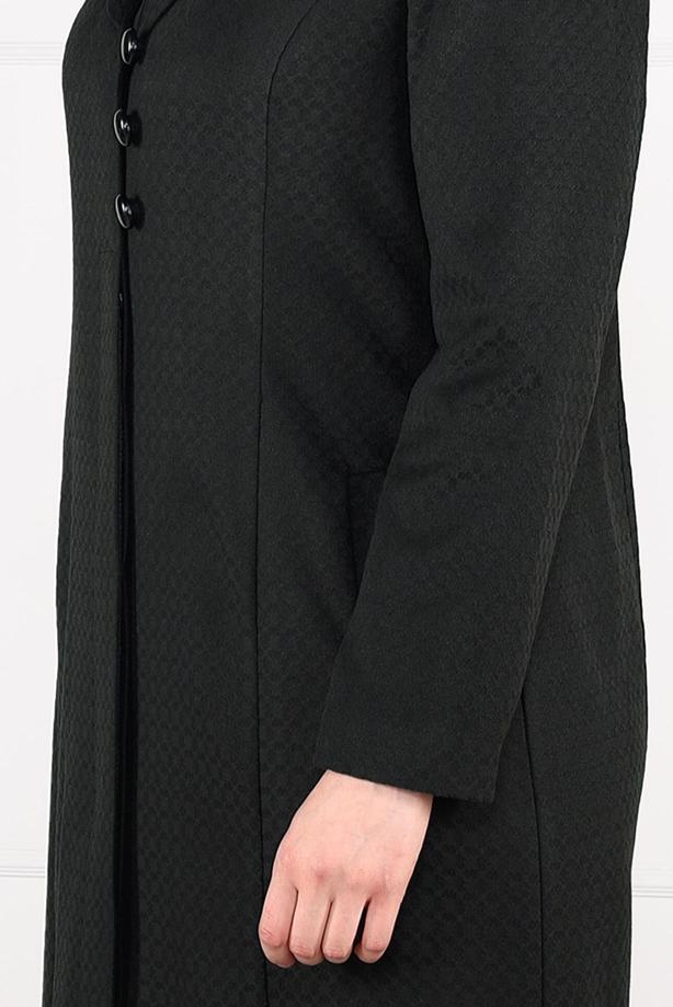 Vêtements hijab KAKI MANTEAU EN LAINE À BOUTONNÉ 9574 - TRENDTESETTÜR