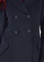 Tesettür giyim LACİVERT KRUVAZE DÜĞMELİ MANTO 9583 