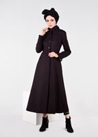 Tesettür giyim MÜRDÜM DÜĞMELİ MANTO 9591