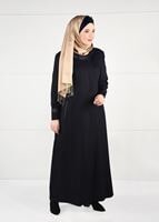 Hijab clothing NAVY BLUE WALKER COAT WITH POCKETS 9616 