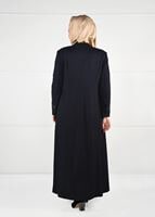 Hijab clothing NAVY BLUE WALKER COAT WITH POCKETS 9616 