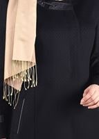 Hijab clothing NAVY BLUE WALKER COAT WITH POCKETS 9616 