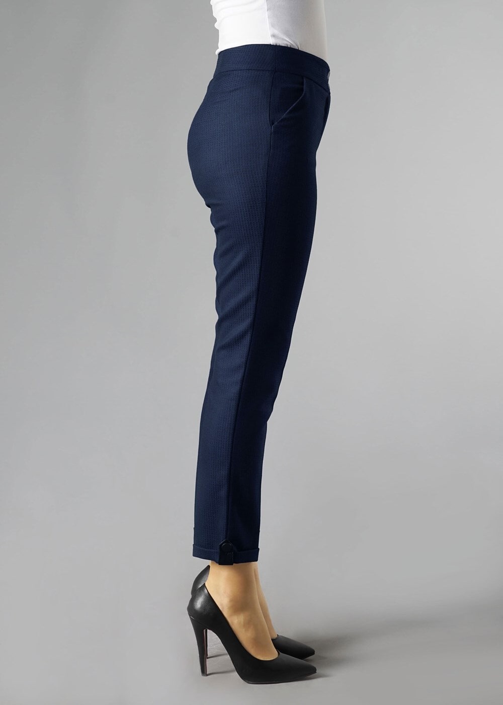 Tesettür giyim LACİVERT CEPLİ ARA BEL PANTOLON 7020